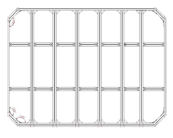 鋁型材定制開模汽車頂棚行李支架鋁型材